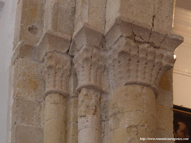 GRUPO DE CAPITELES DEL ARCO-DIAFRAGMA